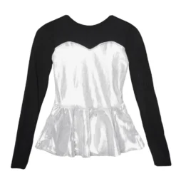 Youth Sweetheart Peplum Long Sleeve Top
